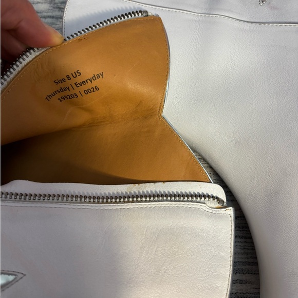 Thursday Boot Company Country Star White Western Leather Boots Size 8 - - Picture 10 of 11